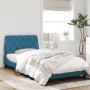 Estructura de cama con cabecero terciopelo azul 100x200 cm de vidaXL, Camas y somieres - Ref: Foro24-3207909, Precio: 151,18 ...