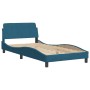 Estructura de cama con cabecero terciopelo azul 100x200 cm de vidaXL, Camas y somieres - Ref: Foro24-3207909, Precio: 151,18 ...