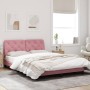 Estructura de cama con cabecero de terciopelo rosa 120x200 cm de vidaXL, Camas y somieres - Ref: Foro24-3207916, Precio: 206,...