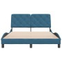 Estructura de cama con cabecero terciopelo azul 140x190 cm de vidaXL, Camas y somieres - Ref: Foro24-3207921, Precio: 206,44 ...