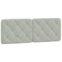 Estructura de cama con cabecero terciopelo gris claro 140x190cm de vidaXL, Camas y somieres - Ref: Foro24-3207923, Precio: 18...