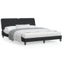 Estructura de cama con luces LED terciopelo negro 160x200 cm de vidaXL, Camas y somieres - Ref: Foro24-3213863, Precio: 238,6...