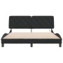 Estructura de cama con luces LED terciopelo negro 160x200 cm de vidaXL, Camas y somieres - Ref: Foro24-3213863, Precio: 238,6...