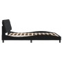 Estructura de cama con luces LED terciopelo negro 160x200 cm de vidaXL, Camas y somieres - Ref: Foro24-3213863, Precio: 238,6...