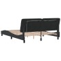Estructura de cama con luces LED terciopelo negro 160x200 cm de vidaXL, Camas y somieres - Ref: Foro24-3213863, Precio: 238,6...