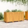 Jardinera con forro madera maciza de acacia 150x50x75 cm de vidaXL, Maceteros y jardineras - Ref: Foro24-366446, Precio: 211,...