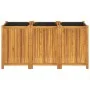 Jardinera con forro madera maciza de acacia 150x50x75 cm de vidaXL, Maceteros y jardineras - Ref: Foro24-366446, Precio: 211,...