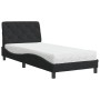 Cama con colchón terciopelo negro 90x190 cm de vidaXL, Camas y somieres - Ref: Foro24-3208630, Precio: 257,69 €, Descuento: %