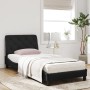 Cama con colchón terciopelo negro 90x190 cm de vidaXL, Camas y somieres - Ref: Foro24-3208630, Precio: 257,69 €, Descuento: %