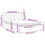 Cama con colchón terciopelo gris claro 140x200 cm de vidaXL, Camas y somieres - Ref: Foro24-3208658, Precio: 375,89 €, Descue...