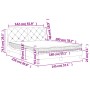 Cama con colchón terciopelo gris claro 140x200 cm de vidaXL, Camas y somieres - Ref: Foro24-3208658, Precio: 380,81 €, Descue...