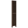 Biombo separador de 6 paneles madera paulownia marrón oscuro de vidaXL, Divisores de ambientes - Ref: Foro24-358668, Precio: ...