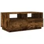 Mesa de centro con luces LED roble ahumado 90x49x40 cm de vidaXL, Mesas de centro - Ref: Foro24-839837, Precio: 97,16 €, Desc...
