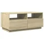 Mesa de centro con luces LED roble Sonoma 90x49x40 cm de vidaXL, Mesas de centro - Ref: Foro24-839835, Precio: 98,30 €, Descu...