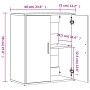 Aparador de madera de ingeniería blanco 60x31x70 cm de vidaXL, Aparadores - Ref: Foro24-840457, Precio: 70,11 €, Descuento: %