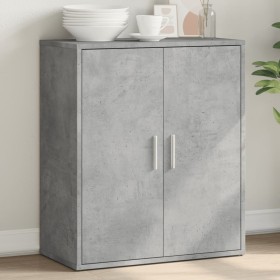 Aparador de madera de ingeniería gris hormigón 60x31x70 cm de vidaXL, Aparadores - Ref: Foro24-840460, Precio: 65,73 €, Descu...