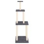 Rascador para gatos con postes de sisal gris oscuro 149 cm de vidaXL, Mobiliario para gatos - Ref: Foro24-171743, Precio: 51,...