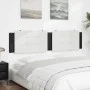 Weiß-schwarzes gepolstertes Bettkopfteil aus Kunstleder, 200 cm von vidaXL, Kopf- und Fußteile - Ref: Foro24-374888, Preis: 5...