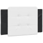 Cabecero de cama acolchado cuero sintético blanco y negro 80 cm de vidaXL, Cabeceros y pies de cama - Ref: Foro24-374834, Pre...