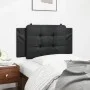 Black synthetic leather padded bed headboard 100 cm by vidaXL, Headboards and footboards - Ref: Foro24-374843, Price: 30,50 €...