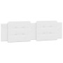 Cabecero de cama acolchado cuero sintético blanco 180 cm de vidaXL, Cabeceros y pies de cama - Ref: Foro24-374874, Precio: 52...