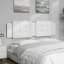 Cabecero de cama acolchado cuero sintético blanco 180 cm de vidaXL, Cabeceros y pies de cama - Ref: Foro24-374874, Precio: 52...