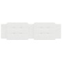 Cabecero de cama acolchado cuero sintético blanco 180 cm de vidaXL, Cabeceros y pies de cama - Ref: Foro24-374874, Precio: 52...