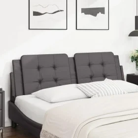 Gepolstertes Bettkopfteil aus grauem Kunstleder, 160 cm von vidaXL, Kopf- und Fußteile - Ref: Foro24-374869, Preis: 45,90 €, ...