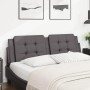 Cabecero de cama acolchado cuero sintético gris 160 cm de vidaXL, Cabeceros y pies de cama - Ref: Foro24-374869, Precio: 46,3...