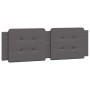 Cabecero de cama acolchado cuero sintético gris 160 cm de vidaXL, Cabeceros y pies de cama - Ref: Foro24-374869, Precio: 46,3...
