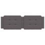 Cabecero de cama acolchado cuero sintético gris 160 cm de vidaXL, Cabeceros y pies de cama - Ref: Foro24-374869, Precio: 46,3...
