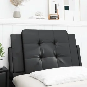 Black synthetic leather padded bed headboard 90 cm by vidaXL, Headboards and footboards - Ref: Foro24-374836, Price: 26,17 €,...