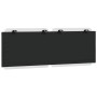 Cabecero de cama acolchado cuero sintético blanco negro 120 cm de vidaXL, Cabeceros y pies de cama - Ref: Foro24-374855, Prec...