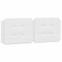 Cabecero de cama acolchado cuero sintético blanco 140 cm de vidaXL, Cabeceros y pies de cama - Ref: Foro24-374860, Precio: 41...