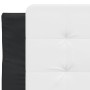 Estructura cama con LED cuero sintético negro blanco 80x200 cm de vidaXL, Camas y somieres - Ref: Foro24-3214073, Precio: 135...