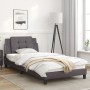 Estructura cama con luces LED cuero sintético gris 100x200 cm de vidaXL, Camas y somieres - Ref: Foro24-3214092, Precio: 128,...