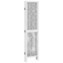 Biombo separador de 5 paneles madera maciza Paulownia blanco de vidaXL, Divisores de ambientes - Ref: Foro24-358677, Precio: ...
