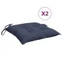 Cojines para silla 2 uds tela Oxford azul marino 40x40x7 cm de vidaXL, Cojines para sillas y sofás - Ref: Foro24-378855, Prec...
