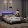 Estructura cama con luces LED cuero sintético gris 120x200 cm de vidaXL, Camas y somieres - Ref: Foro24-3214099, Precio: 190,...