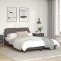 Estructura cama con luces LED cuero sintético gris 120x200 cm de vidaXL, Camas y somieres - Ref: Foro24-3214099, Precio: 190,...