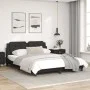 Bed frame with LED lights black PE leather 160x200 cm by vidaXL, Beds and slatted bases - Ref: Foro24-3214117, Price: 228,38 ...
