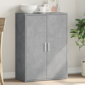 Aparador de madera de ingeniería gris hormigón 60x31x84 cm de vidaXL, Aparadores - Ref: Foro24-840488, Precio: 68,06 €, Descu...