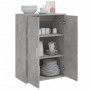 Aparador de madera de ingeniería gris hormigón 60x31x84 cm de vidaXL, Aparadores - Ref: Foro24-840488, Precio: 68,06 €, Descu...