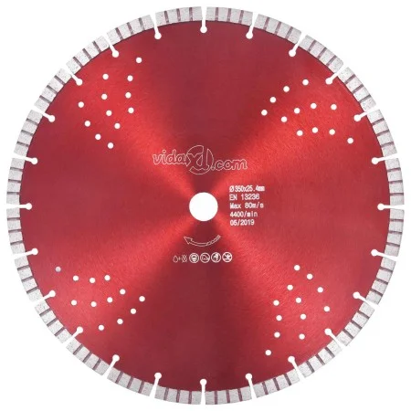 Disco de corte de diamante con turbo y agujeros acero 350 mm de vidaXL, Hojas de sierra - Ref: Foro24-143236, Precio: 61,55 €...