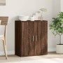 Aparador de madera de ingeniería marrón roble 79x38x80 cm de vidaXL, Aparadores - Ref: Foro24-840519, Precio: 85,99 €, Descue...