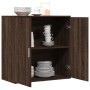 Aparador de madera de ingeniería marrón roble 79x38x80 cm de vidaXL, Aparadores - Ref: Foro24-840519, Precio: 85,99 €, Descue...