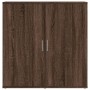 Aparador de madera de ingeniería marrón roble 79x38x80 cm de vidaXL, Aparadores - Ref: Foro24-840519, Precio: 85,99 €, Descue...