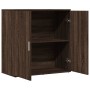 Aparador de madera de ingeniería marrón roble 79x38x80 cm de vidaXL, Aparadores - Ref: Foro24-840519, Precio: 85,99 €, Descue...