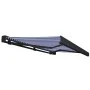 Toldo de carrete motorizado azul y blanco 400x300 cm de vidaXL, Toldos - Ref: Foro24-3052689, Precio: 754,44 €, Descuento: %