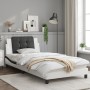 Estructura de cama con cabecero cuero sintético blanco y negro de vidaXL, Camas y somieres - Ref: Foro24-3208169, Precio: 143...